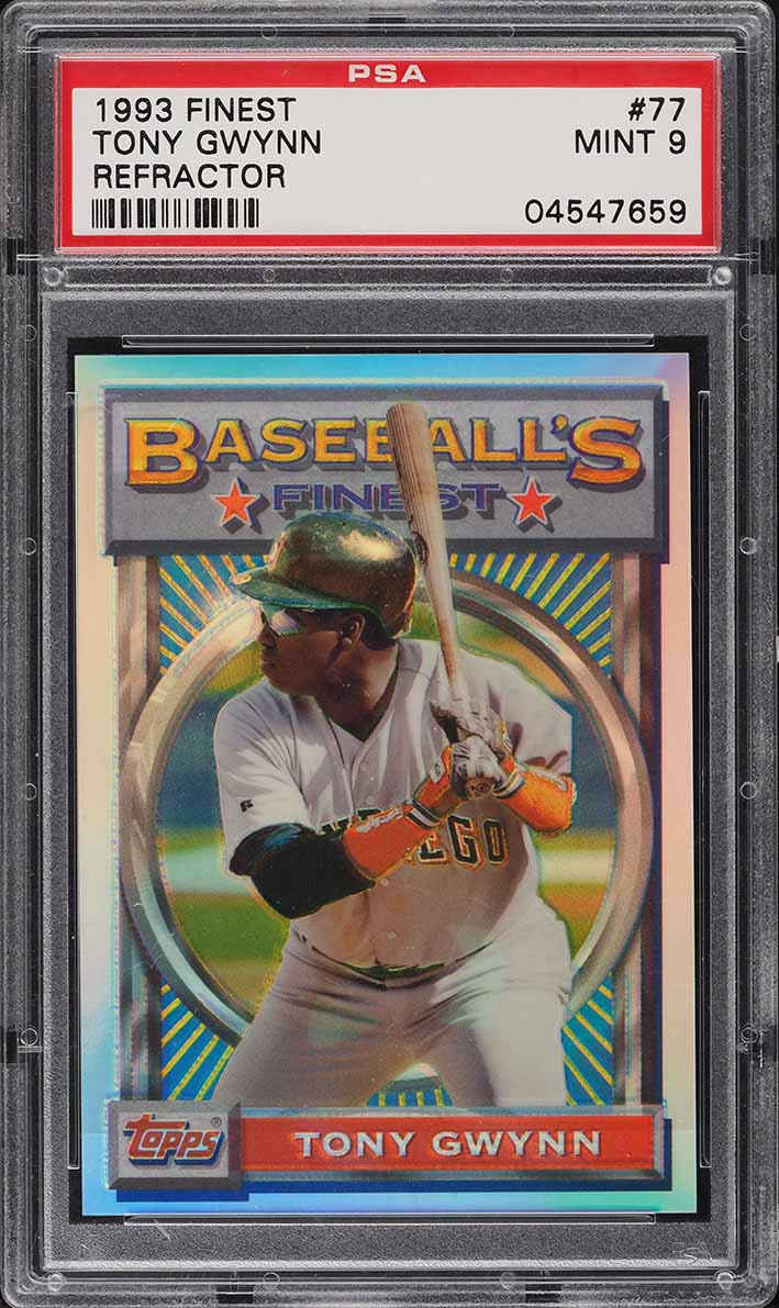 1993 Finest Refractor Tony Gwynn #77 PSA 9 MINT