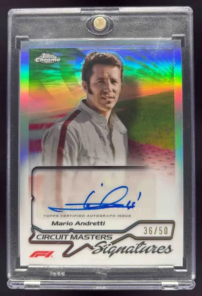 2024 Topps Chrome Formula 1 Circuit Masters #CMS-AND Mario Andretti Auto /50