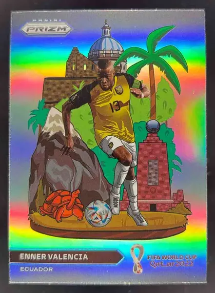 2022 Panini Prizm World Cup National Landmarks #8 Enner Valencia