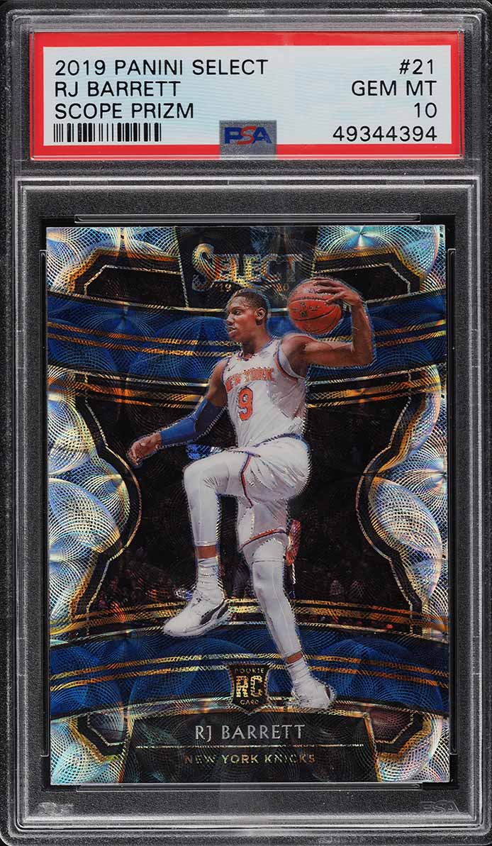 2019 Select Concourse Scope Prizms RJ Barrett ROOKIE #21 PSA 10 GEM MINT