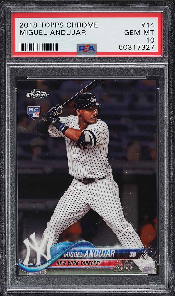 2018 Topps Chrome Miguel Andujar ROOKIE #14 PSA 10 GEM MINT