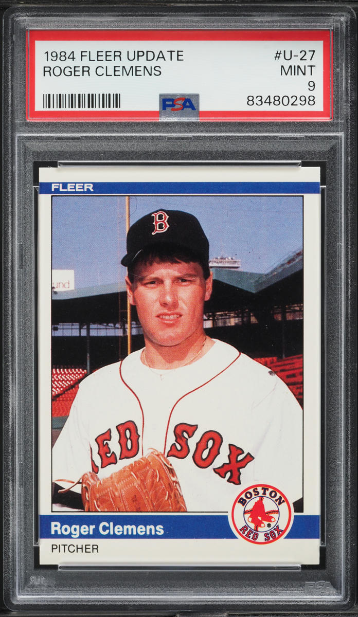1984 Fleer Update Roger Clemens ROOKIE #27 PSA 9 MINT