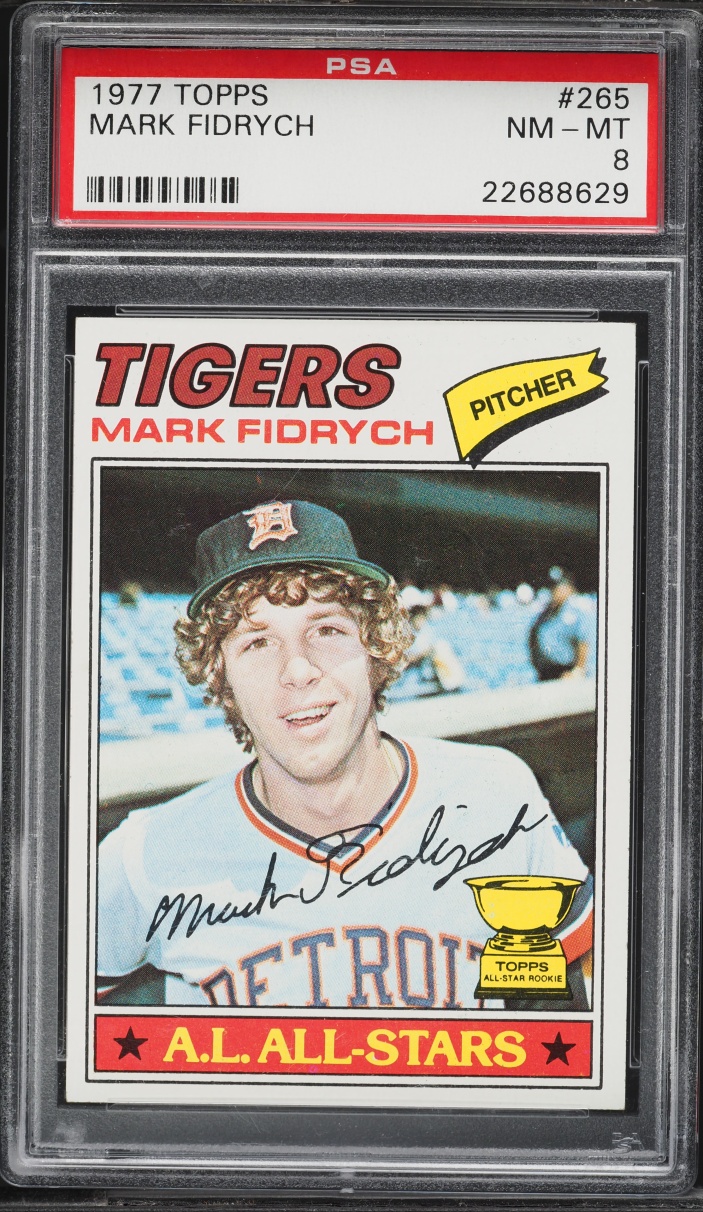 1977 Topps Mark Fidrych ROOKIE #265 PSA 8 NM-MT