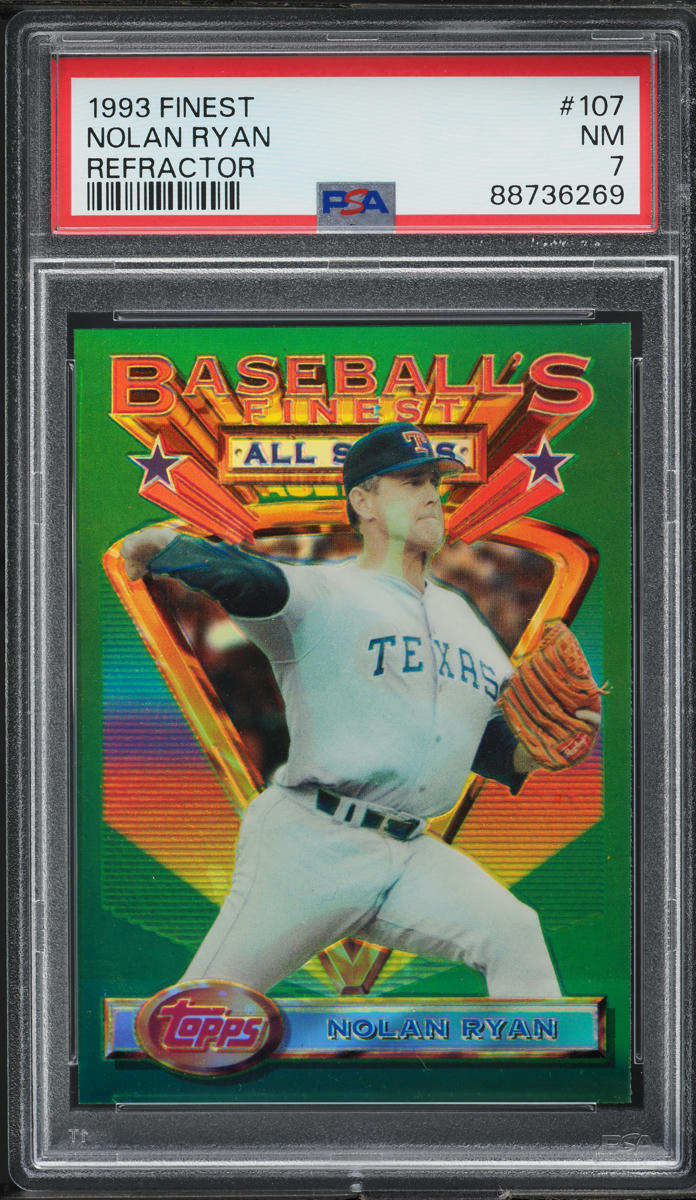 1993 Finest Refractor Nolan Ryan ALL-STAR #107 PSA 7 NRMT