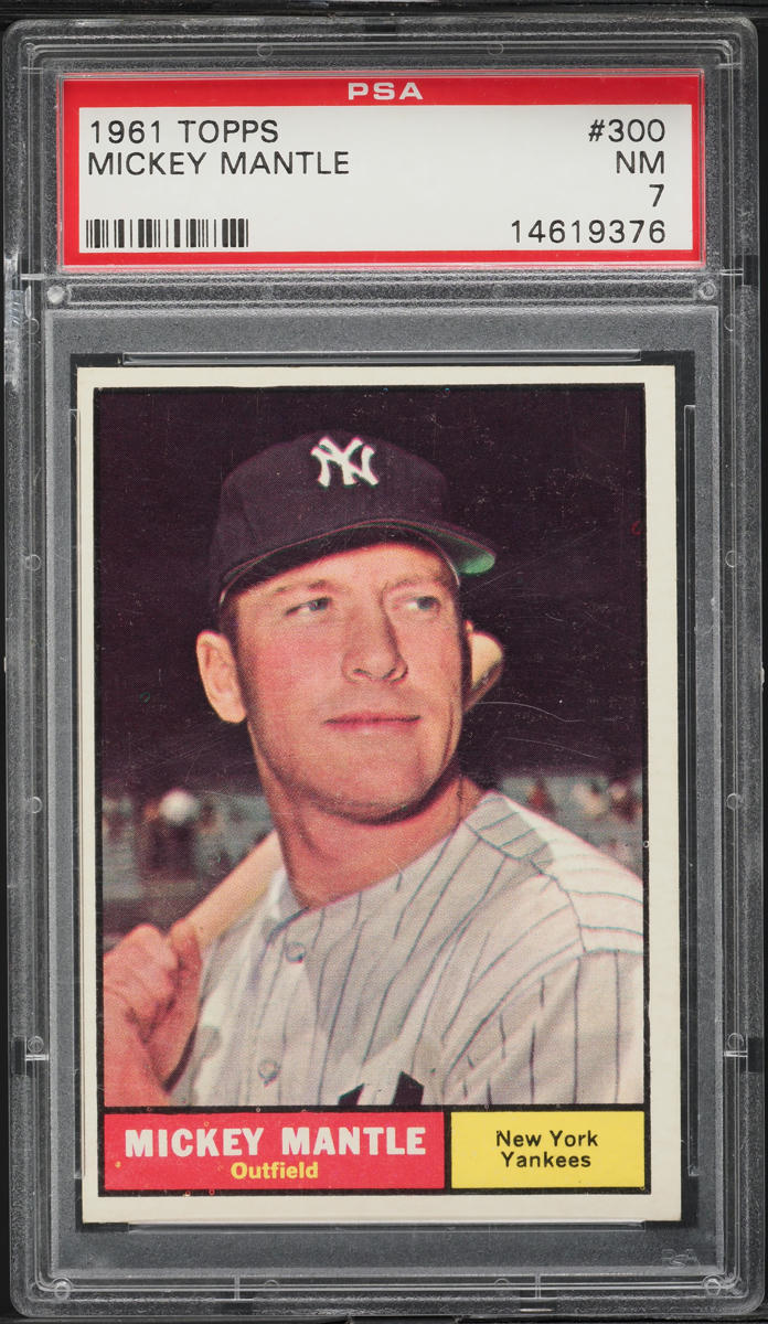 1961 Topps Mickey Mantle #300 PSA 7 NRMT