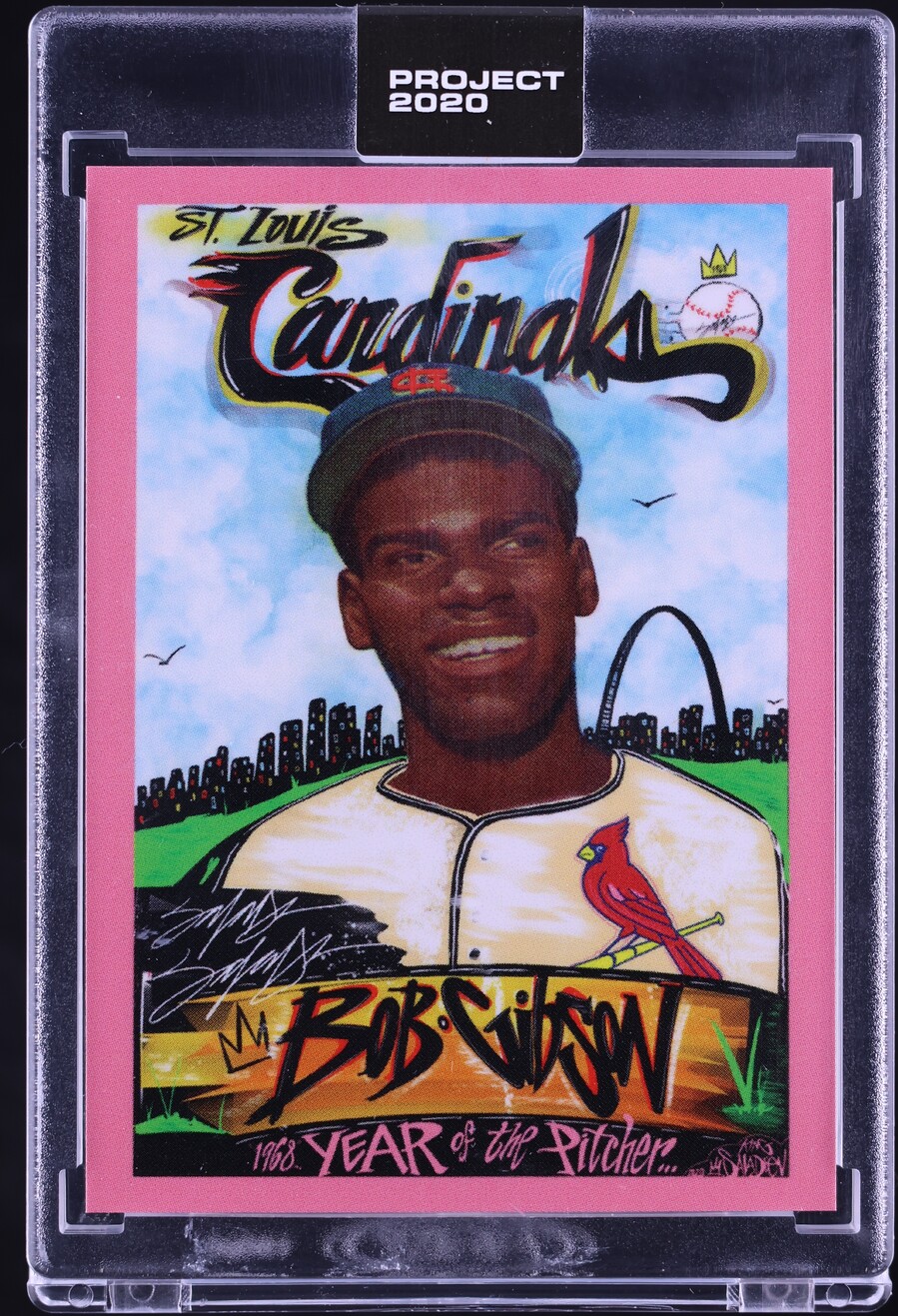 2020 Topps Project 2020 By King Saladeen Bob Gibson #124