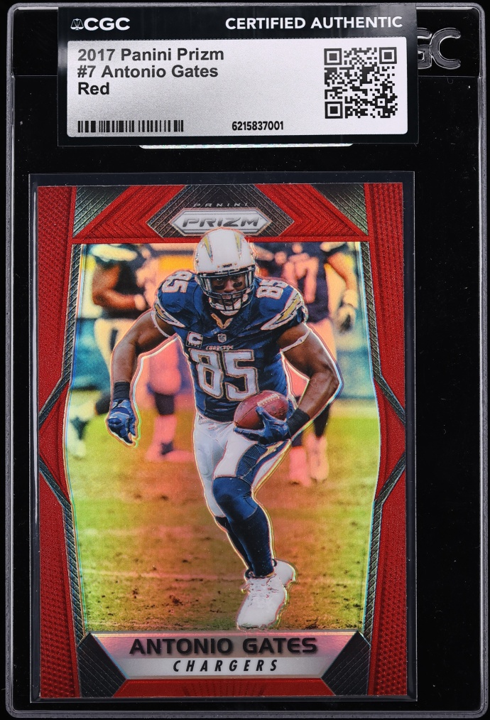 Antonio Gates #7 2017 Panini Plates & Patches Football 2017 Prizm Printing Plate