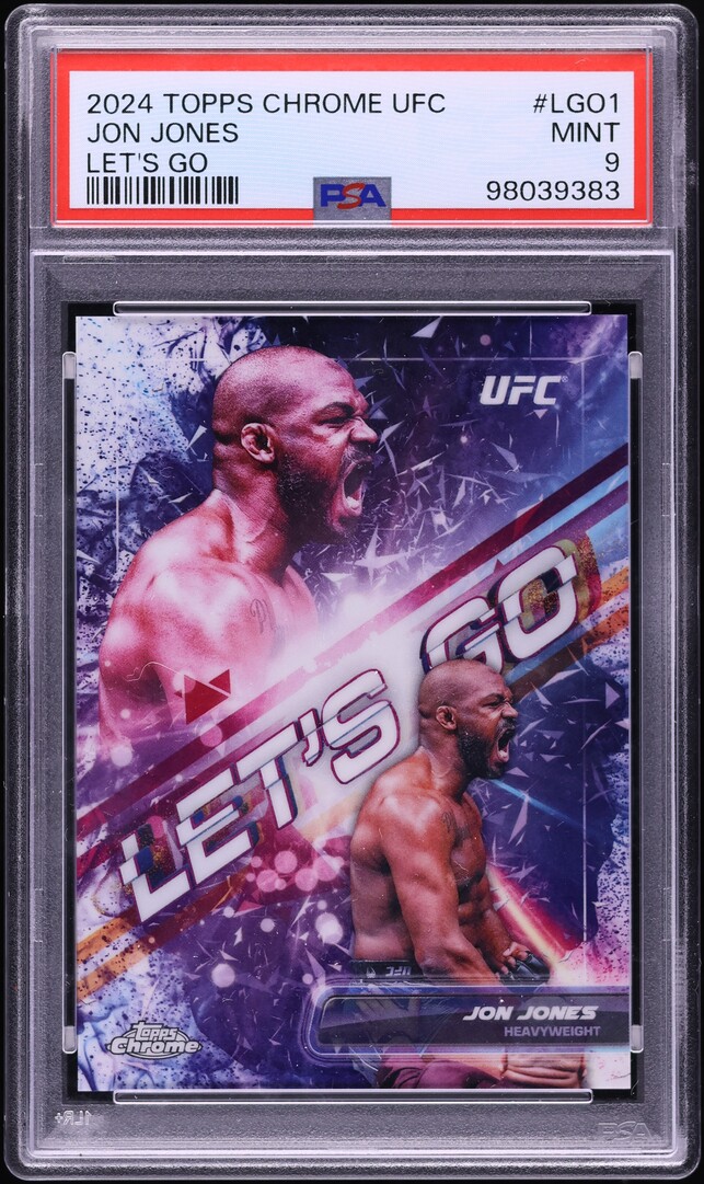 2024 Topps Chrome UFC Let's Go Jon Jones #LGO1 PSA 9 MINT