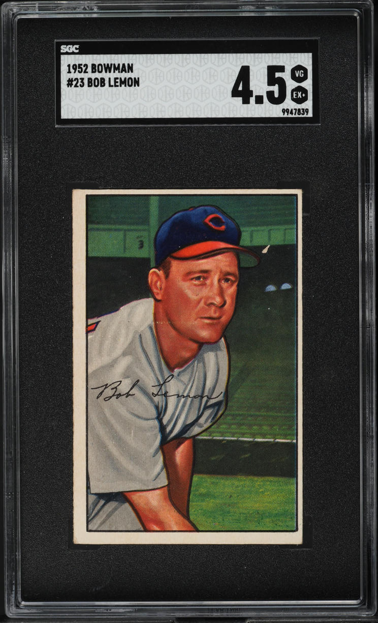 1952 Bowman Bob Lemon #23 SGC 4.5 VGEX+