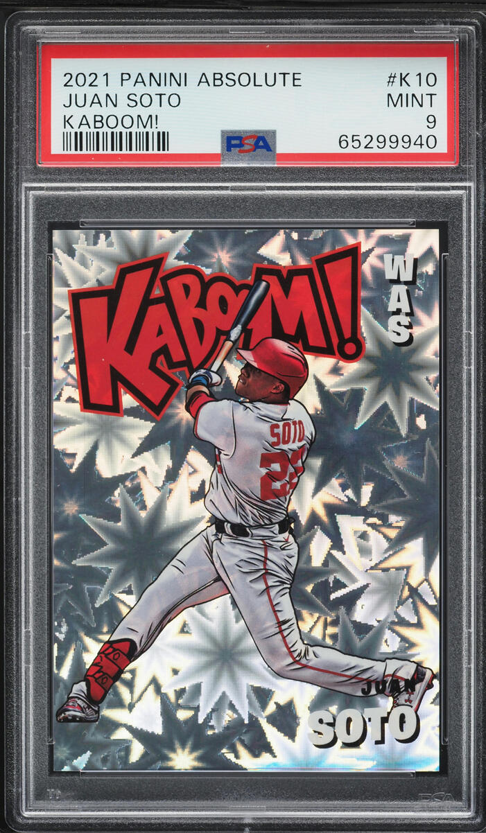 2021 Absolute Kaboom! Juan Soto #K10 PSA 9 MINT