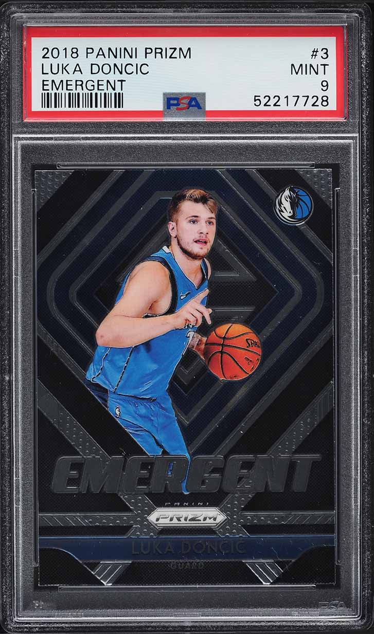 2018 Panini Prizm Emergent Luka Doncic ROOKIE #3 PSA 9 MINT