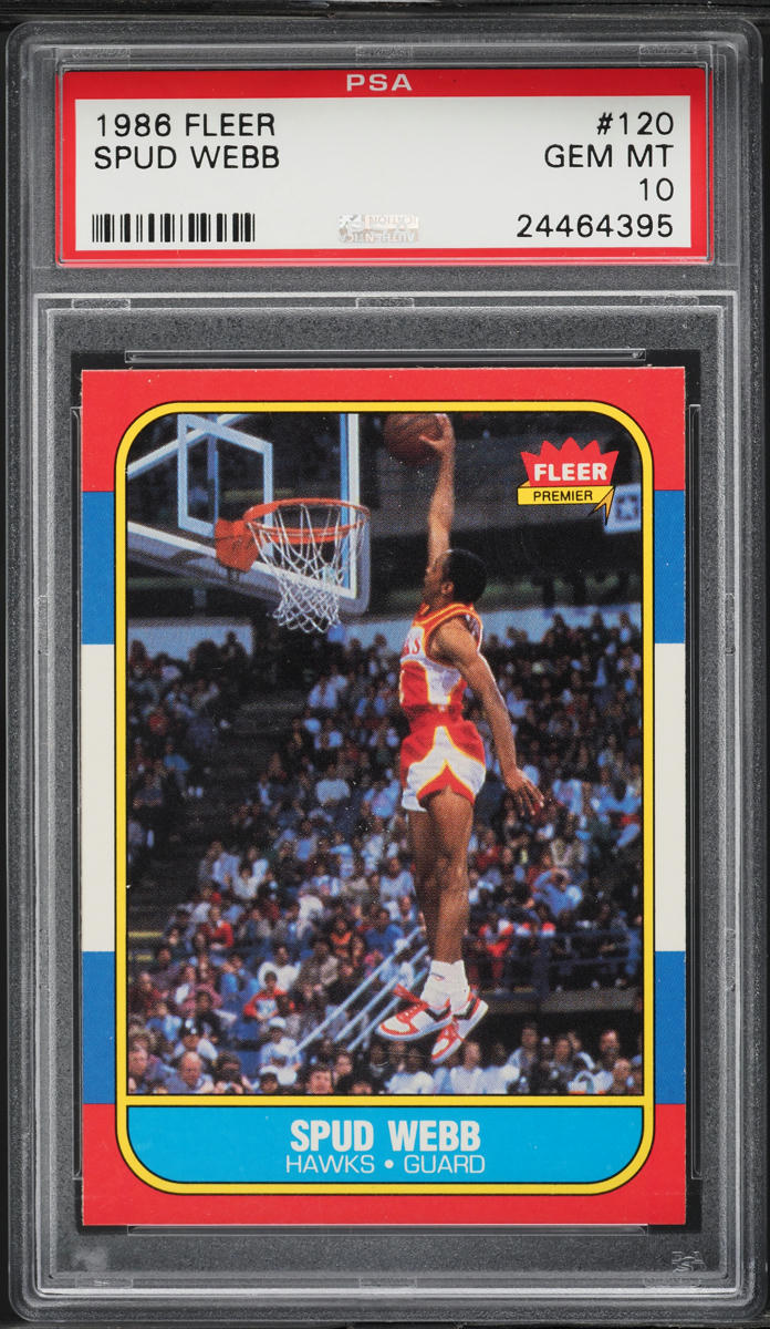 1986 Fleer Basketball Spud Webb ROOKIE #120 PSA 10 GEM MINT