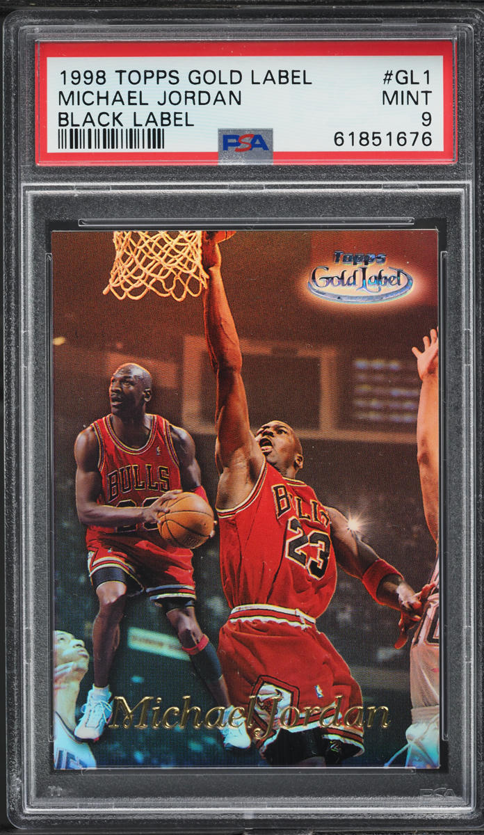 1998 Topps Gold Label Black Michael Jordan #GL1 PSA 9 MINT