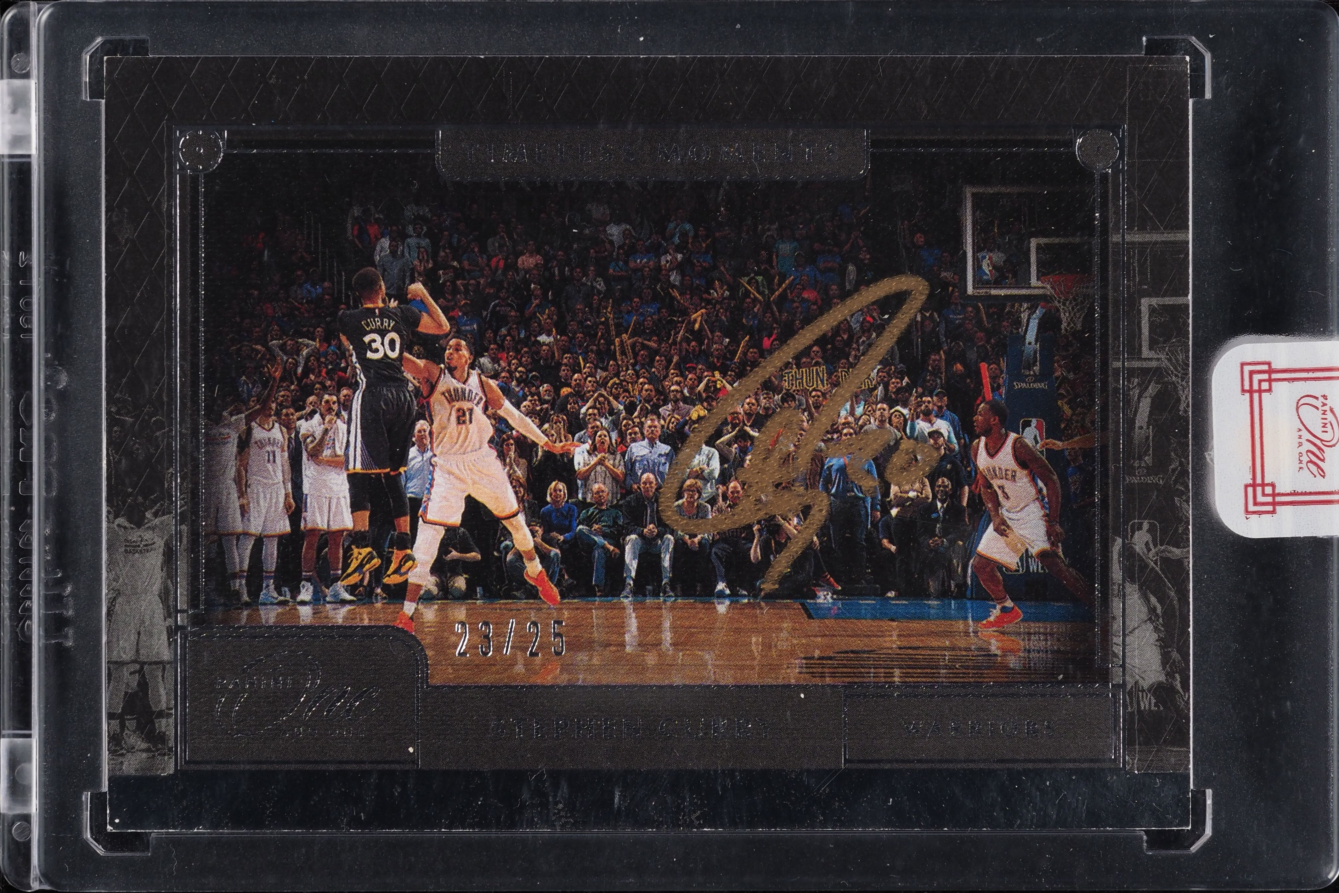 2020 Panini One And One Timeless Moments Stephen Curry AUTO /25 #TML-SCU