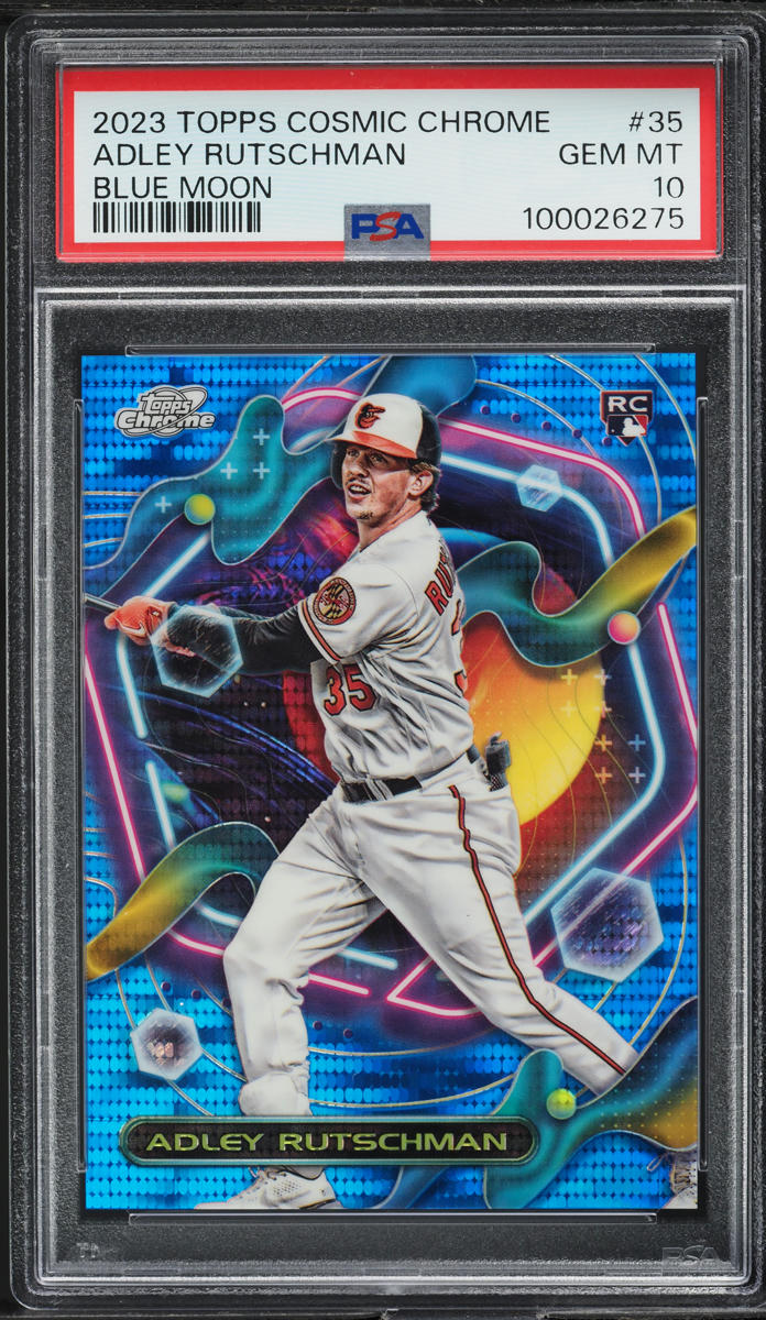 2023 Topps Cosmic Chrome Blue Moon Adley Rutschman ROOKIE /99 #35 PSA 10 GEM