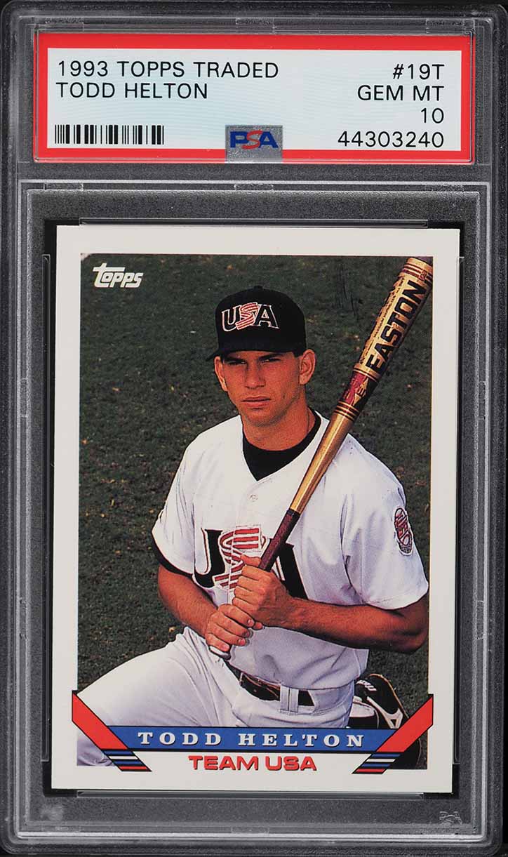 1993 Topps Traded Todd Helton ROOKIE #19T PSA 10 GEM MINT
