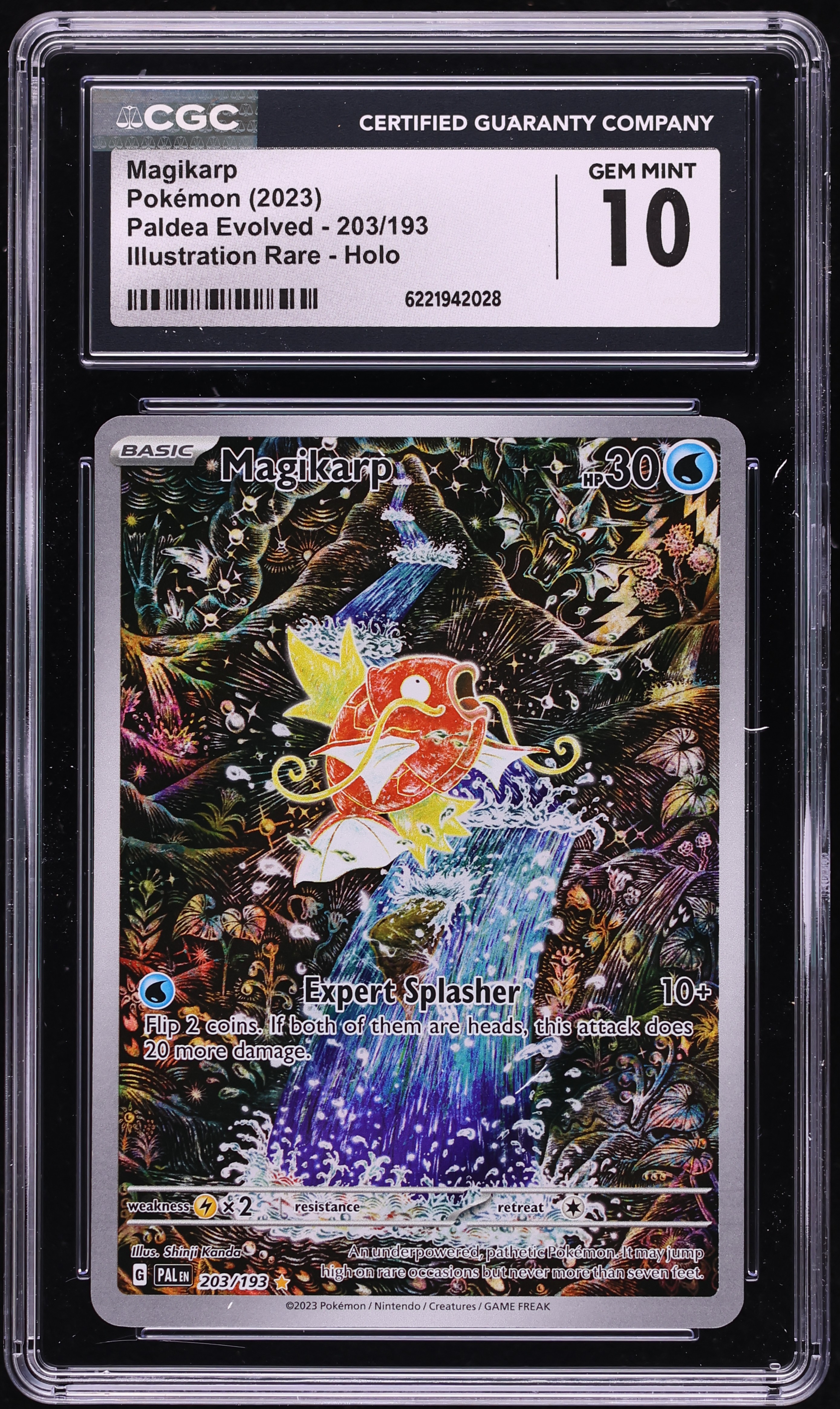 2023 Pokemon Scarlet & Violet Paldea Evolved IR Magikarp #203 CGC 10 GEM MINT