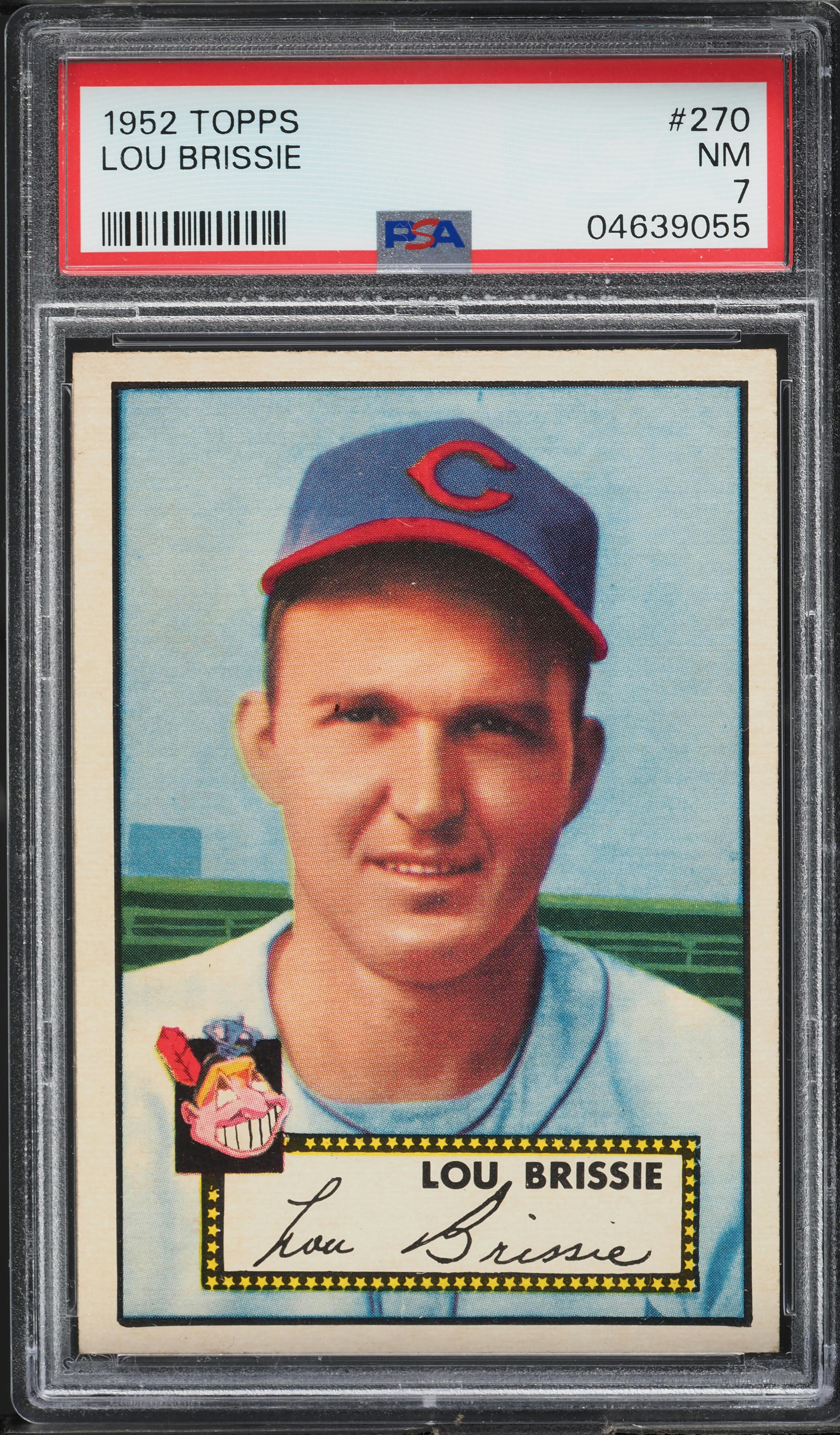 1952 Topps Lou Brissie #270 PSA 7 NRMT