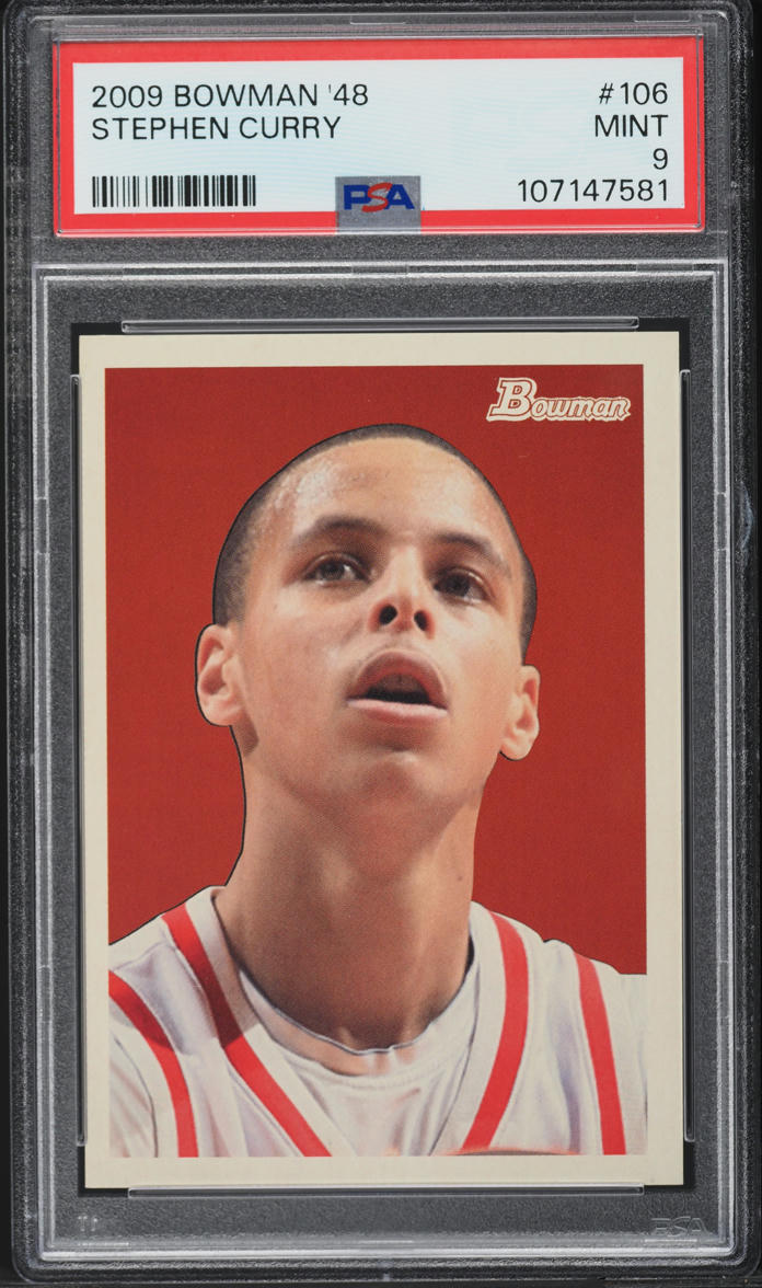 2009 Bowman '48 Stephen Curry ROOKIE /2009 #106 PSA 9 MINT