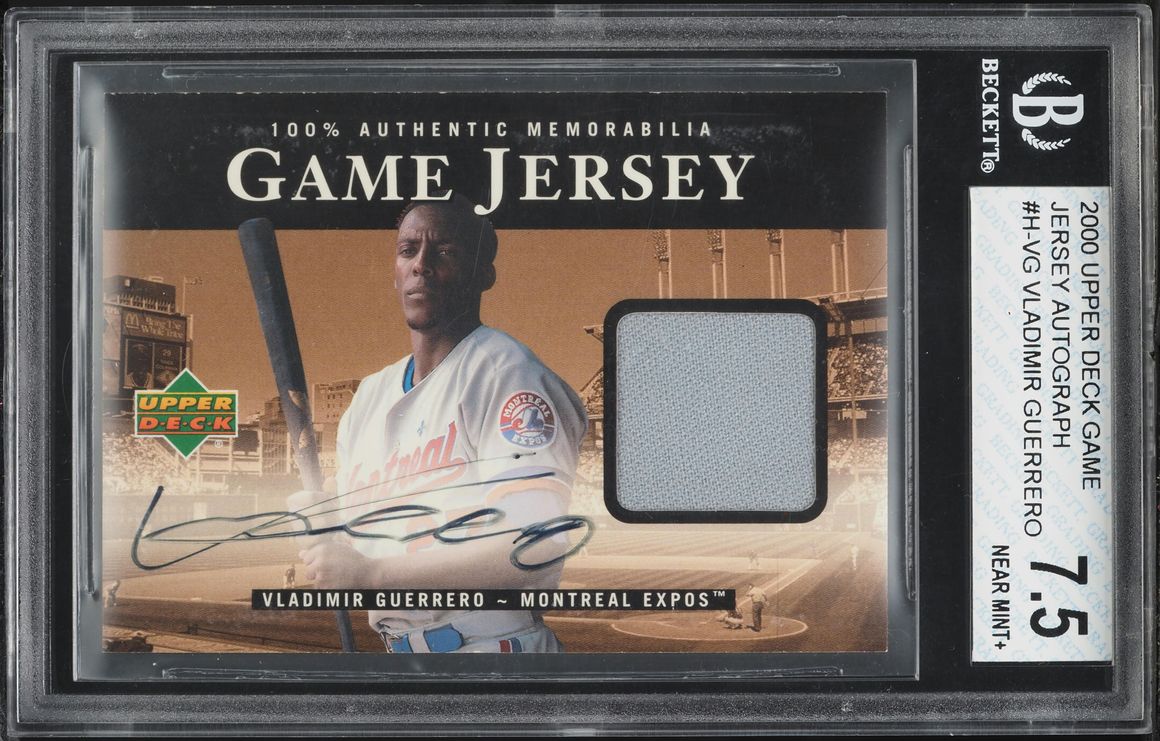 Vladimir Guerrero #VG 2000 Upper Deck Baseball Game Jerseys