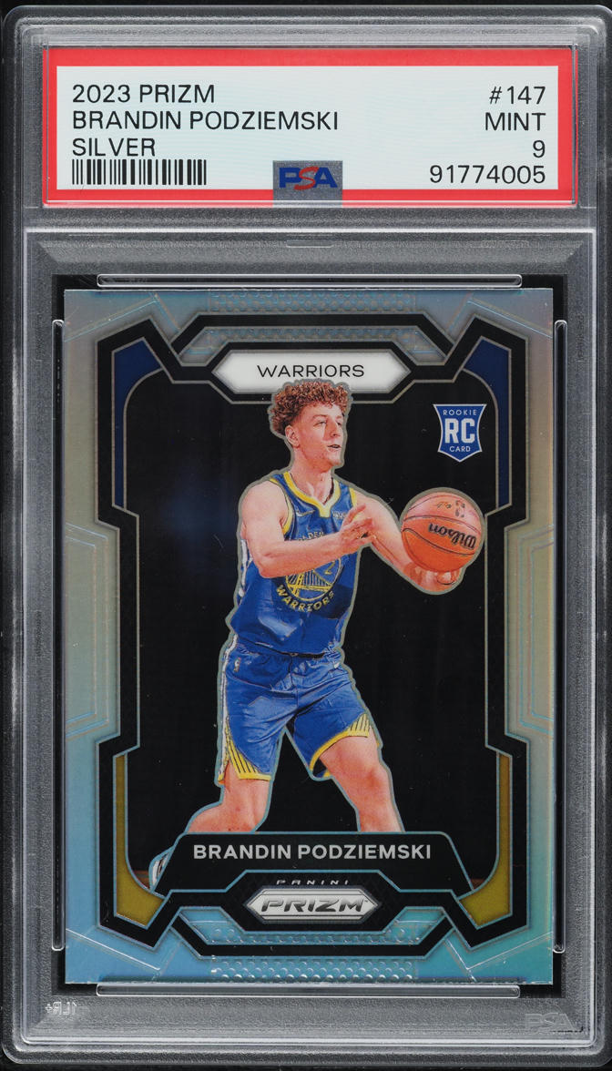 2023 Panini Prizm Silver Brandin Podziemski ROOKIE #147 PSA 9 MINT