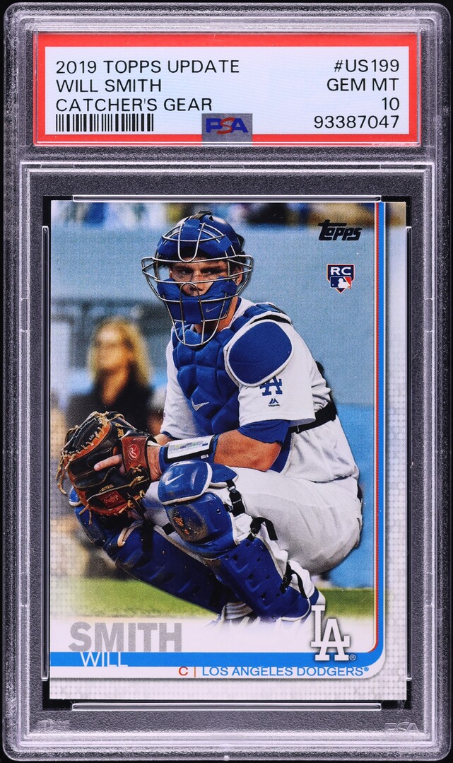 2019 Topps Update Catcher's Gear Will Smith ROOKIE #US199 PSA 10 GEM MINT