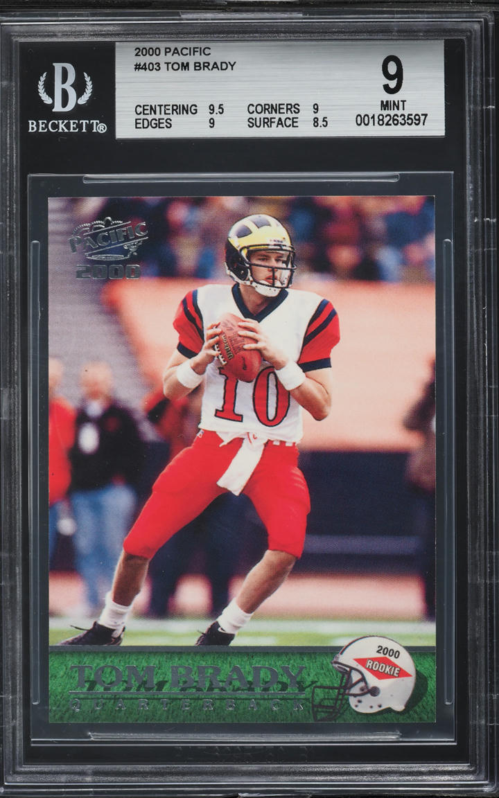 その他 2000 PACIFIC #403 TOM BRADY BGS 8.5 2000 Pacific #403 Tom Brady BGS 8 | eBay