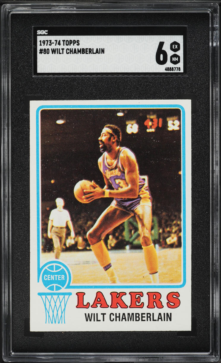 1973 Topps Basketball Wilt Chamberlain ALL-STAR #80 SGC 6 EXMT