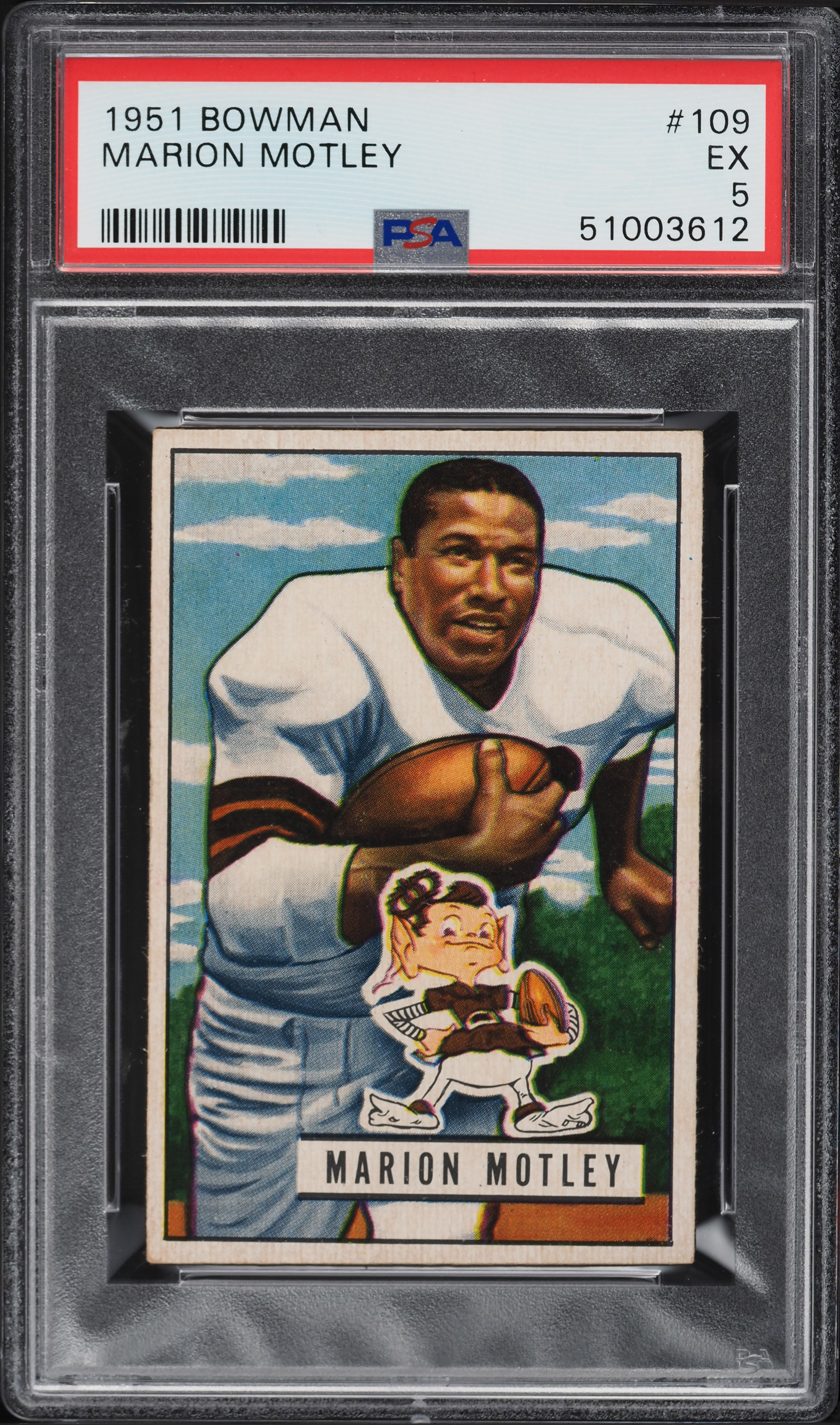 1951 Bowman Football Marion Motley #109 PSA 5 EX