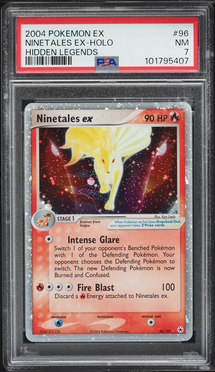 2004 Pokemon EX Hidden Legends Holo Ninetales ex #96 PSA 7 NRMT