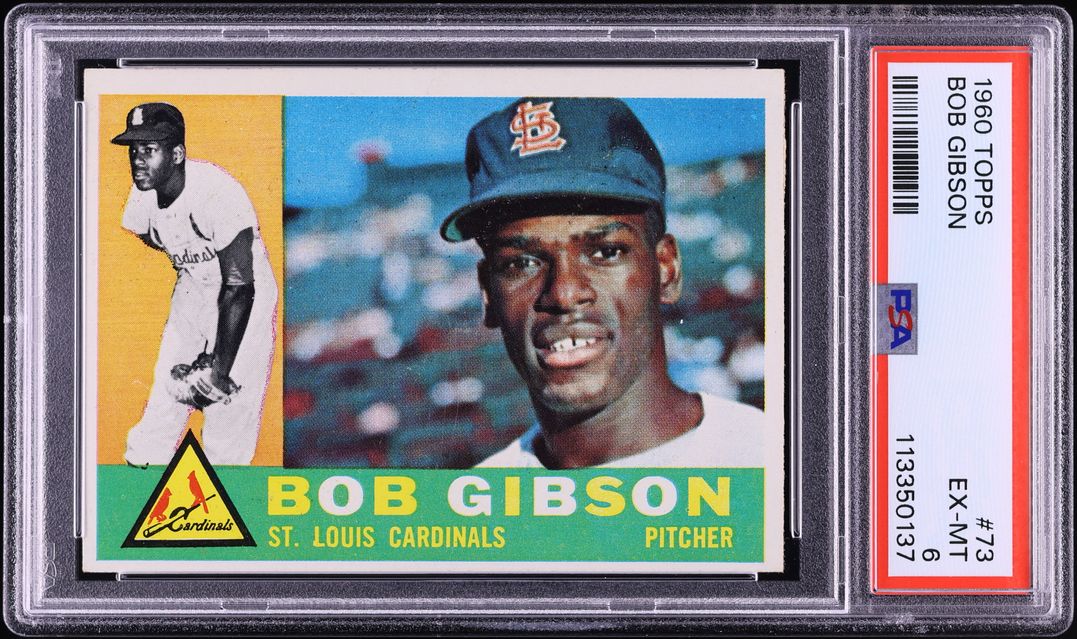 1960 Topps Bob Gibson #73 PSA 6 EXMT