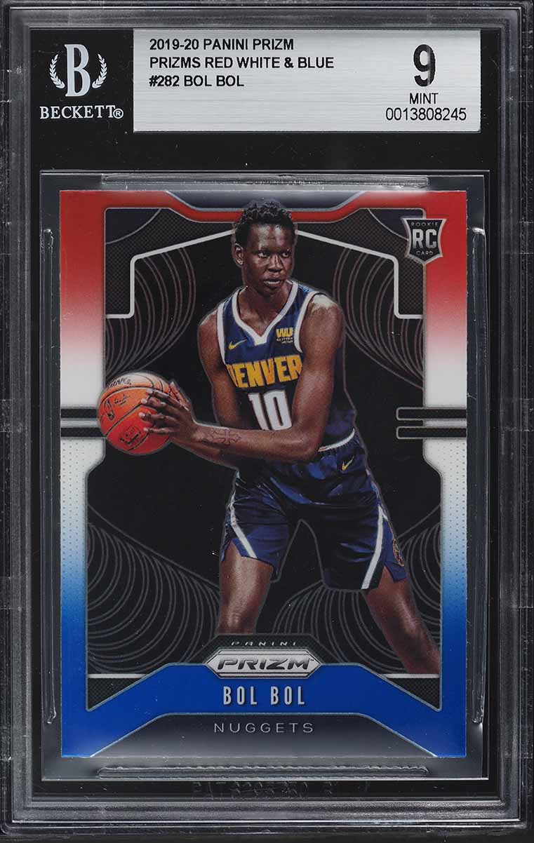 2019 Panini Prizm Red White Blue Prizms Bol Bol ROOKIE #282 BGS 9 MINT