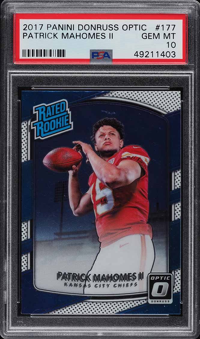 2017 Panini Donruss Optic #177 Patrick Mahomes II — front