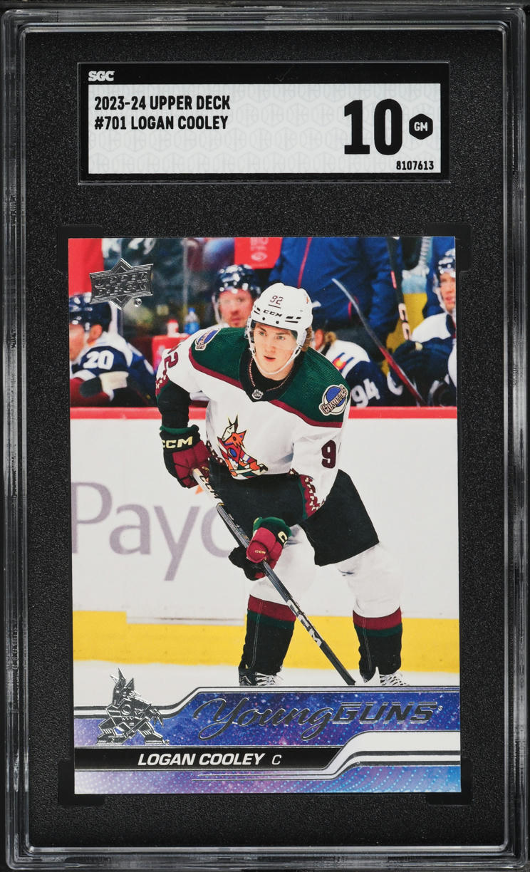 2023 Upper Deck Young Guns Logan Cooley ROOKIE #701 SGC 10 GEM MINT