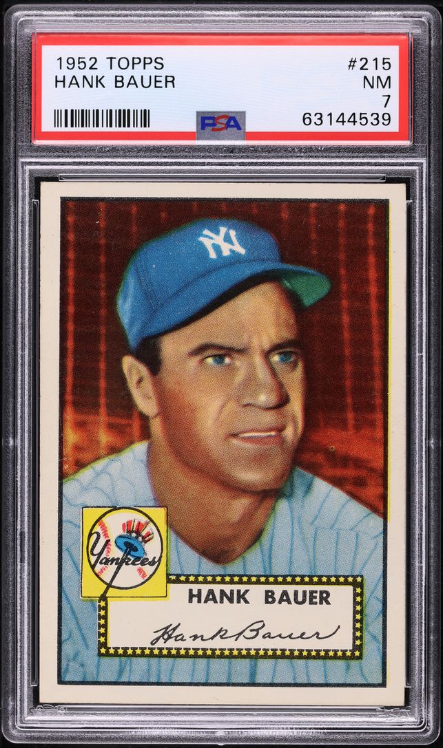 1952 Topps Hank Bauer #215 PSA 7 NRMT