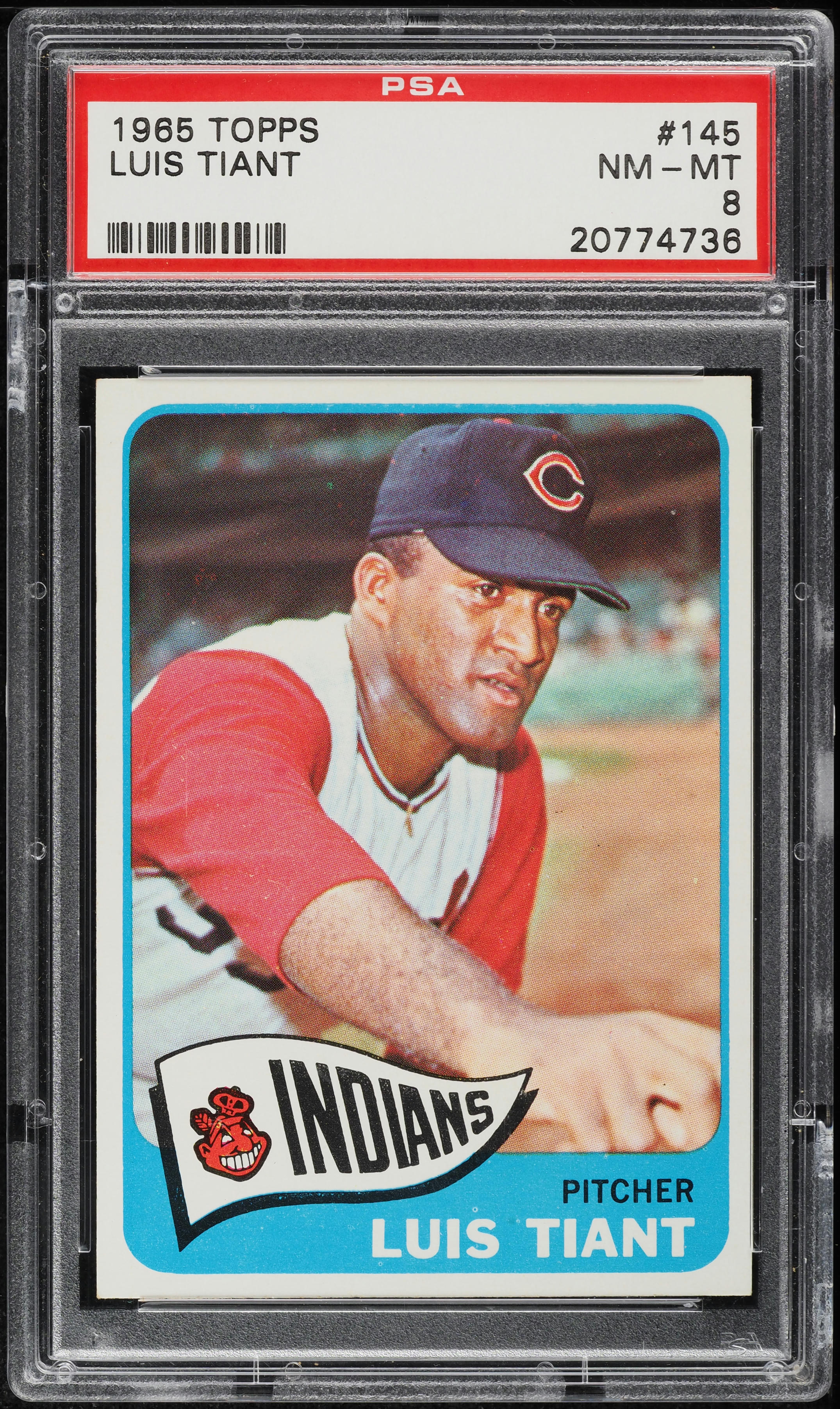 1965 Topps Luis Tiant ROOKIE #145 PSA 8 NM-MT