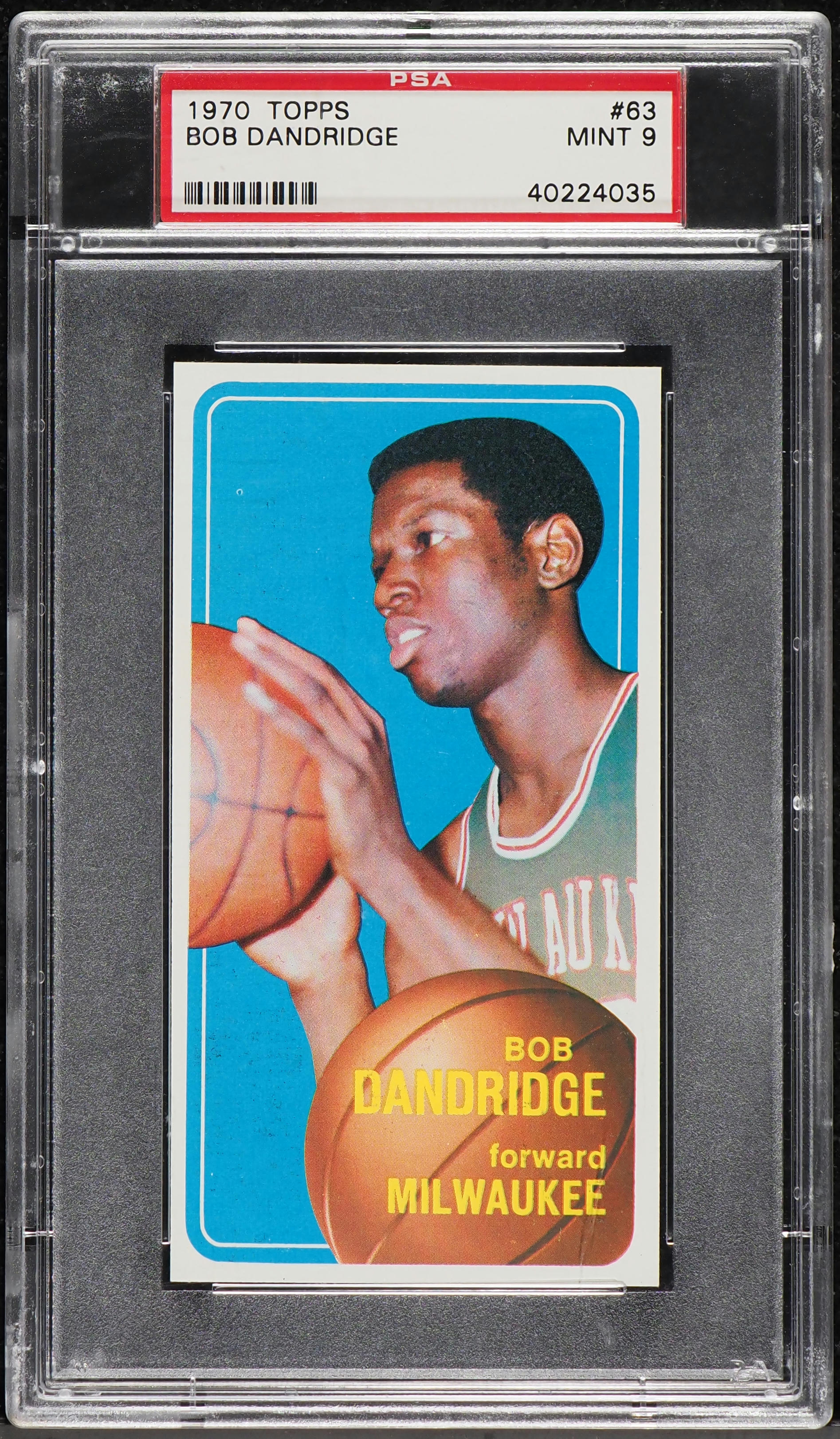 1970 Topps Basketball Bob Dandridge ROOKIE #63 PSA 9 MINT