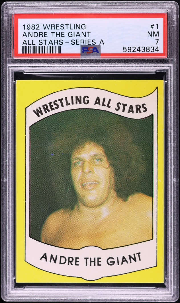 1982 Wrestling All-Stars Series A Andre The Giant #1 PSA 7 NRMT