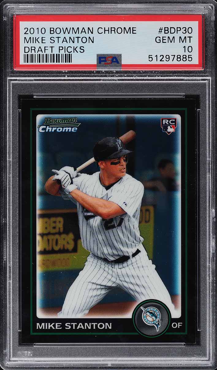 2010 Bowman Chrome Draft Giancarlo Stanton ROOKIE RC #BDP30 PSA 10 GEM MINT