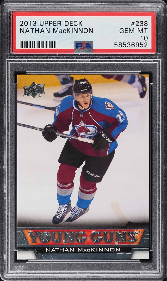 2013 Upper Deck Young Guns Nathan MacKinnon ROOKIE RC #238 PSA 10 GEM MINT