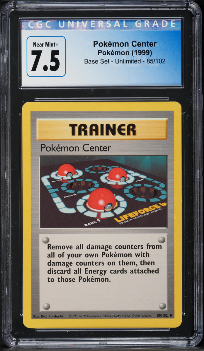 1999 Pokemon Base Set Pokemon Center #85 CGC 7.5 NRMT+