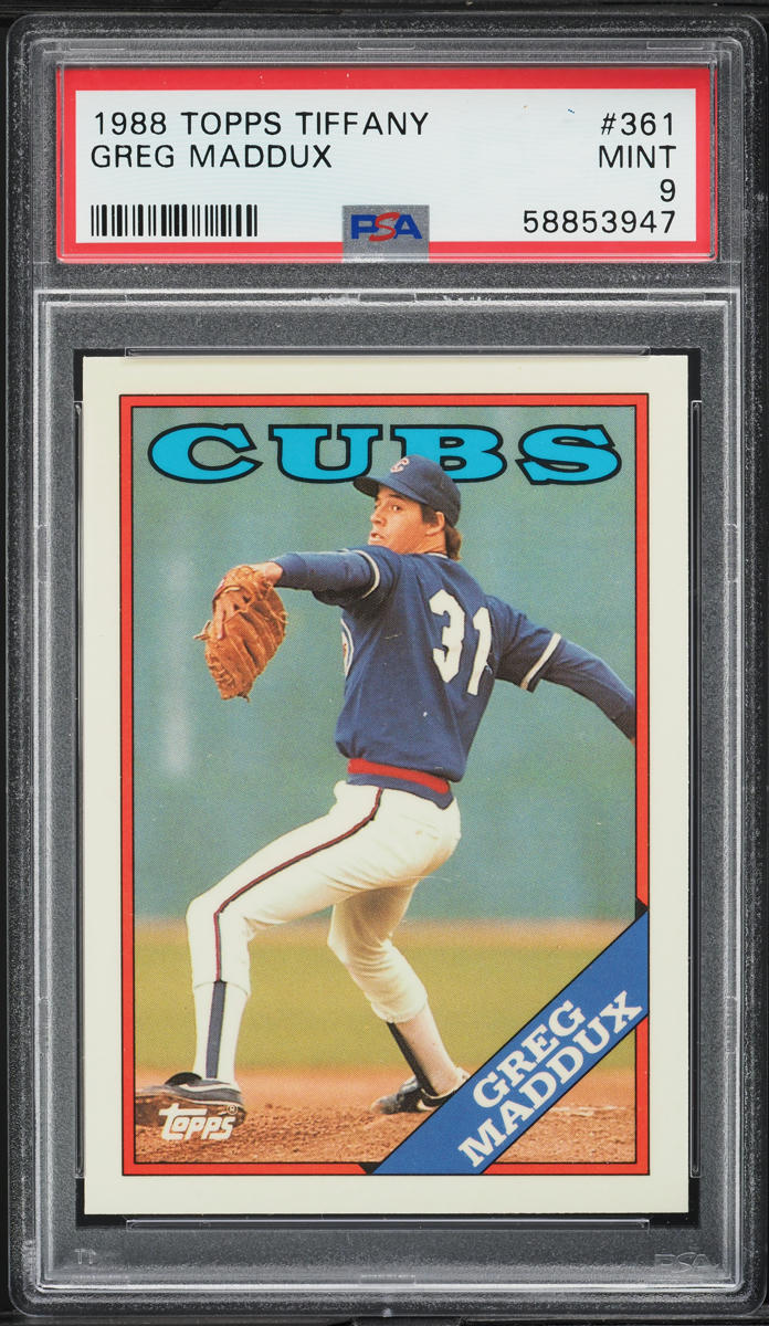 1988 Topps Tiffany Greg Maddux #361 PSA 9 MINT