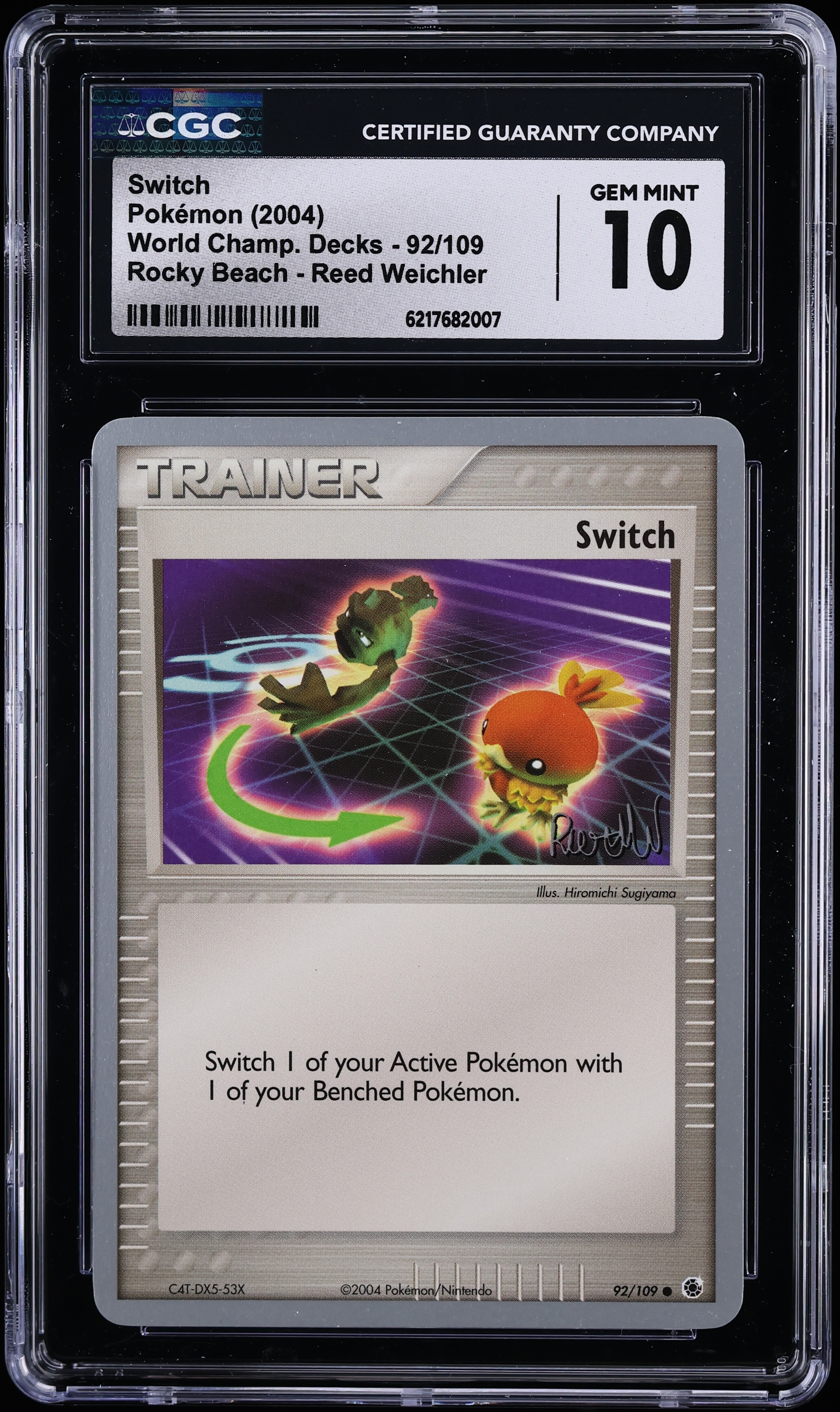 2004 Pokemon World Championships Rocky Beach Reed Weichler Switch #92 CGC 10 GEM MINT
