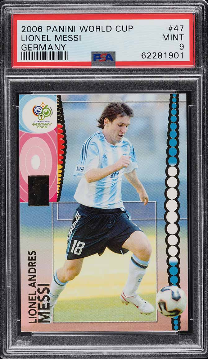 2006 Panini World Cup Germany Lionel Messi #47 PSA 9 MINT