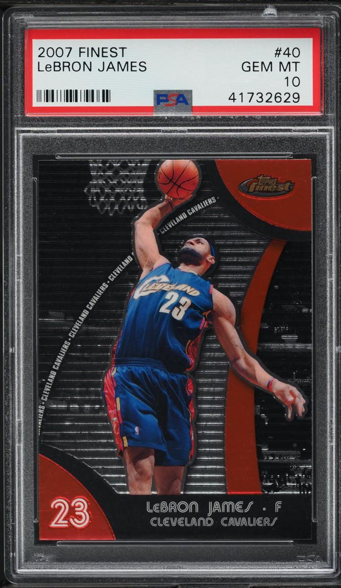 2007 Finest Basketball LeBron James #40 PSA 10 GEM MINT