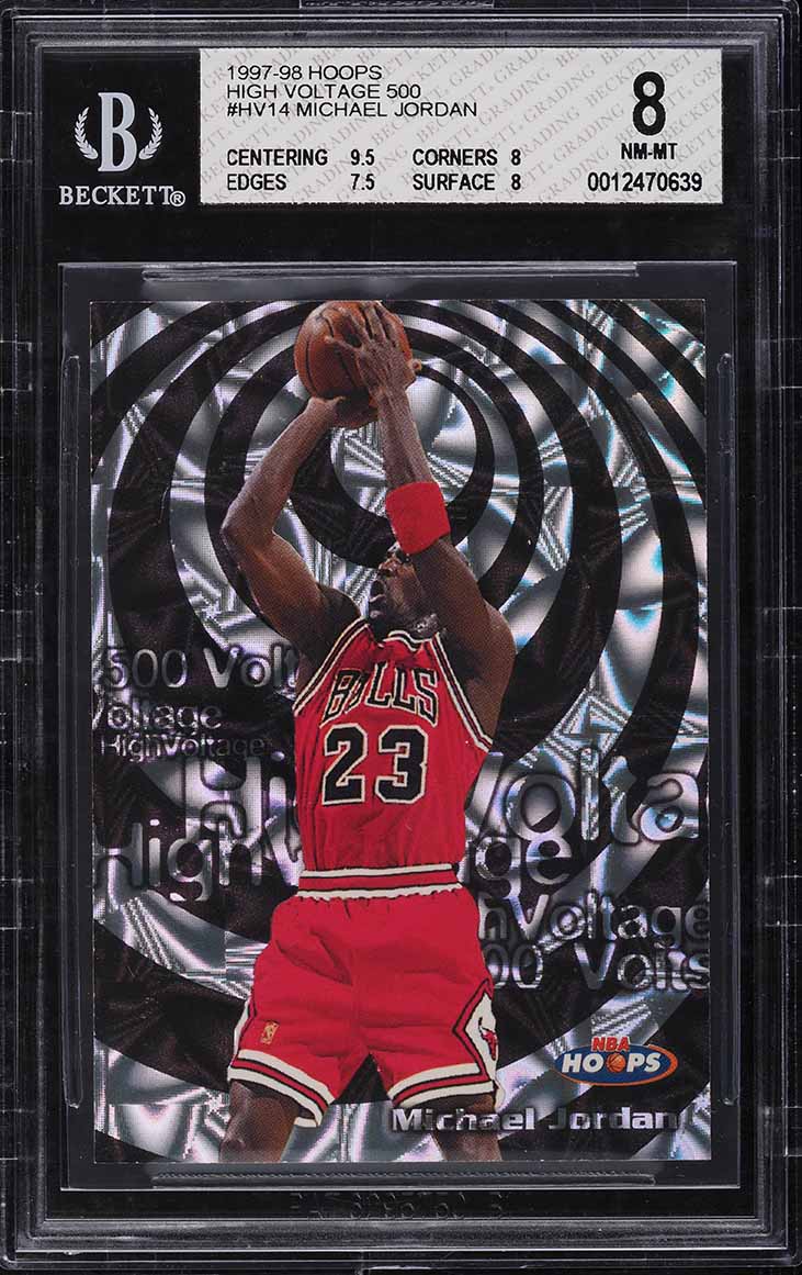 1997 Hoops High Voltage 500 Michael Jordan /500 #HV14 BGS 8 NM-MT