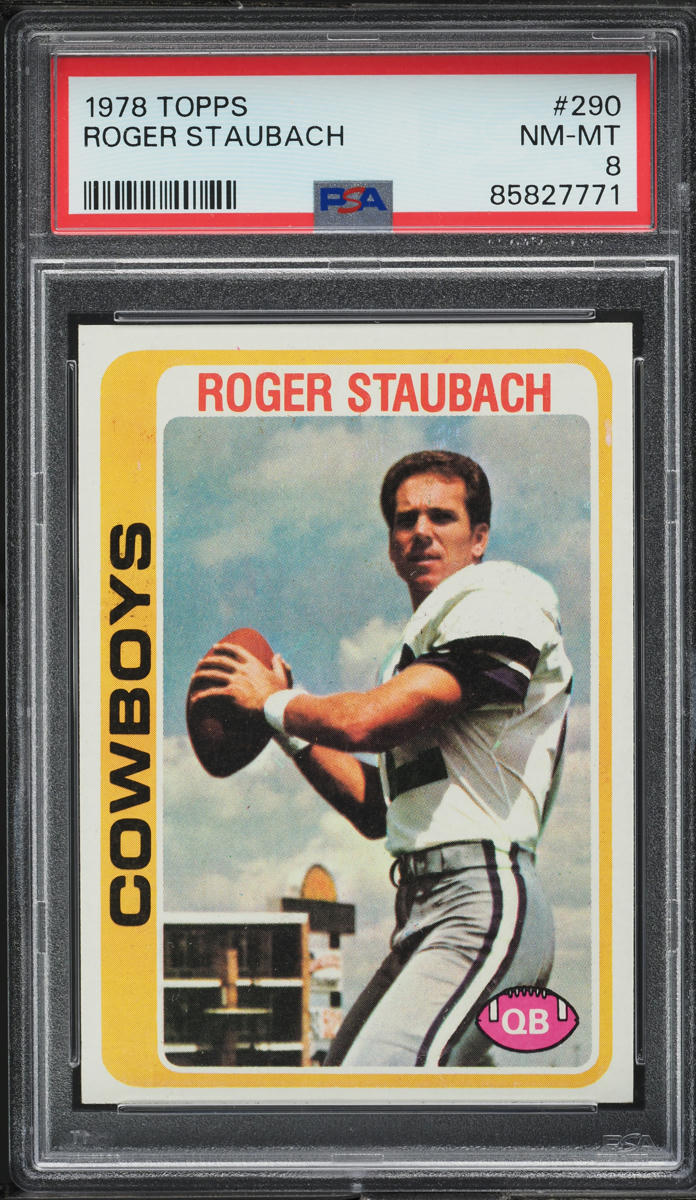 1978 Topps Football Roger Staubach #290 PSA 8 NM-MT