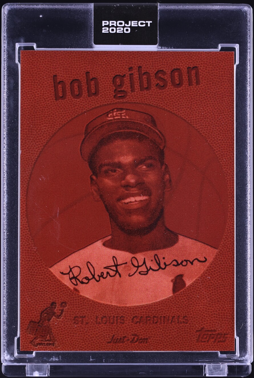 2020 Topps Project 2020 By Don C Bob Gibson #163