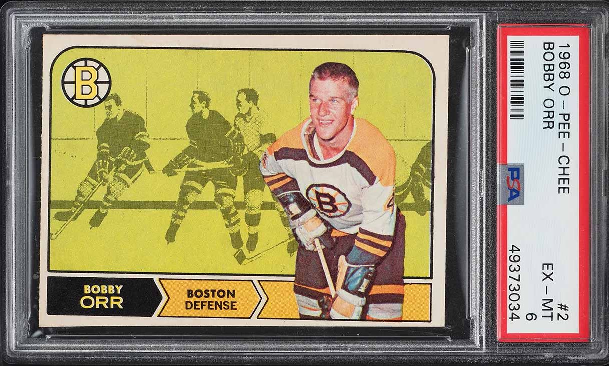 1968 O-Pee-Chee Hockey Bobby Orr #2 PSA 6 EXMT