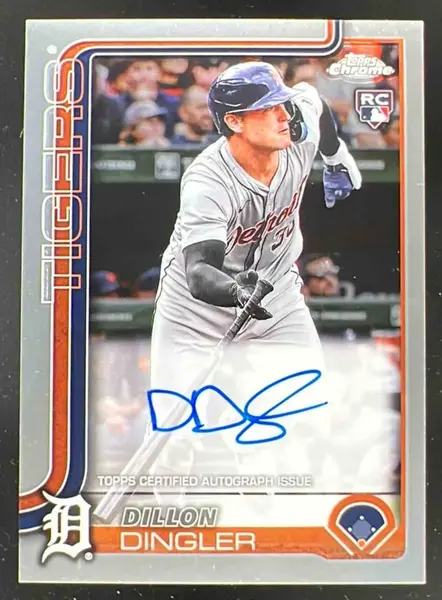 2025 Topps Chrome Rookie Autographs #RA-DD Dillon Dingler RC Auto